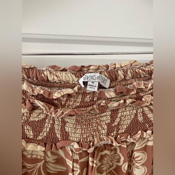 Patrons of Peace Brown and Cream Floral Pants | M - Picture 4 of 7